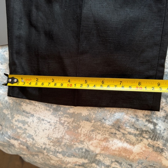 Aritzia Wilfred The Effortless Tencel Linen Wide Legs Trouser Pants Sz 10 Black - Picture 15 of 15